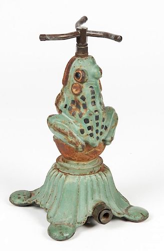 Cast Iron Toad Lawn Sprinkler