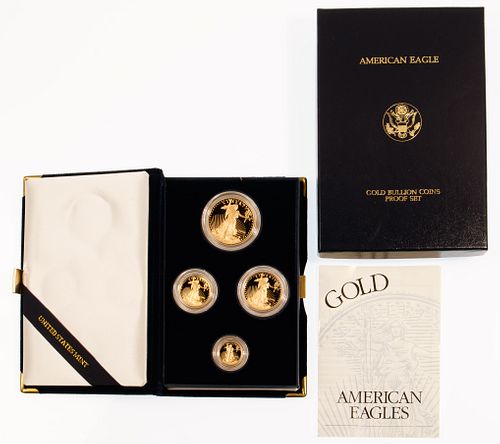 1996-W Gold American Eagle Proof Bullion Coin Set