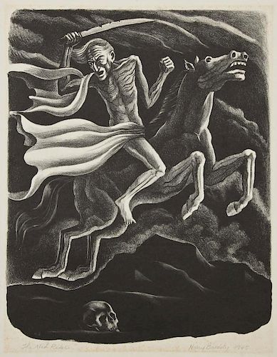 Harry Brodsky (American, 1908-1997) "The Mad Rider", 1945