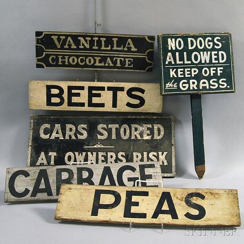 Six Painted Signs