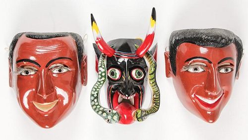 3 Juan Horta Castillo (Mexican, 1940-2006) Masks