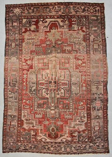 Antique Bakshaish Rug: 9'4" x 13'1" (284 x 399 cm)