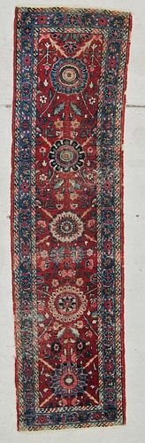 Antique Tabriz Rug: 1'11" x 6'11" (58 x 211 cm)