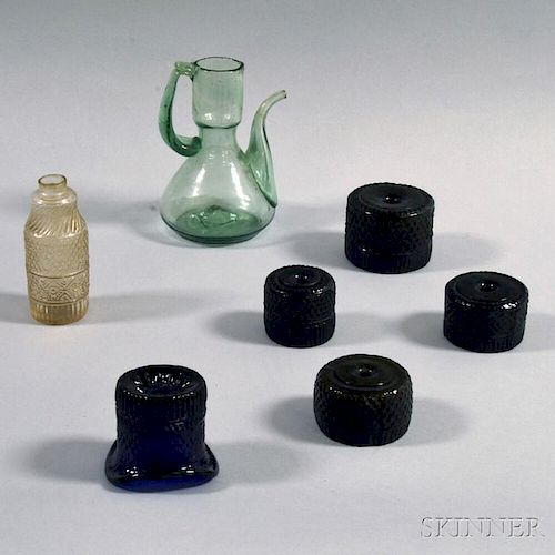 Seven Early Glass Items