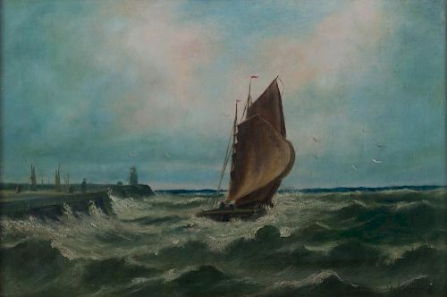 "Entering Port" Oil on Canvas