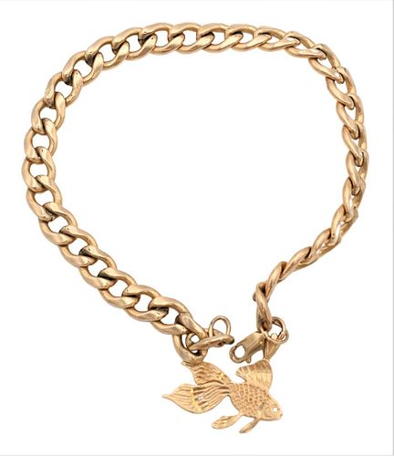 14 Karat Gold Heavy Link Bracelet
