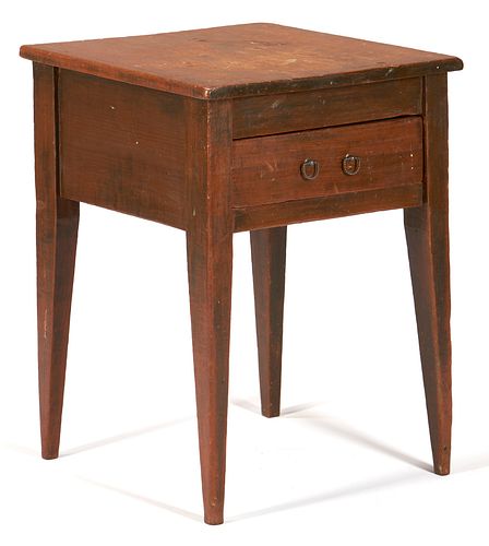 KY Single Drawer Table or Stand, Tapered Legs