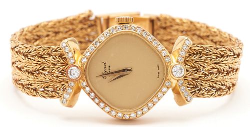 Ladies 18K Diamond Chopard Watch