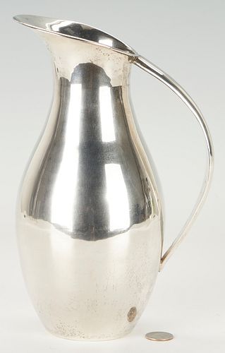Mid-Century Mexican Sterling Silver Water Pitcher