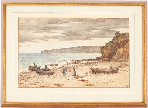 James Archer W/C Marine Painting, Harvest of the Sea