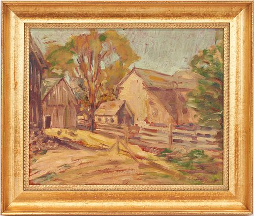 G. Symons O/B Landscape with Barn