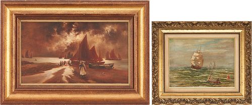 2 Maritime O/B Paintings, incl. Raymond Woog