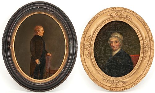 2 Cabinet Portraits, incl. Col. Henry Quackenbush, Rev. War