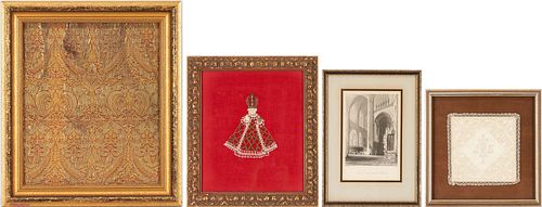 4 Religious Items, incl. Textiles
