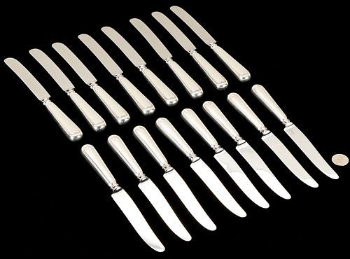 16 Sterling Knives w/ Stainless Steel Blades