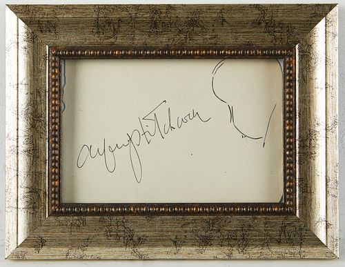 Alfred Hitchcock Signature Autograph