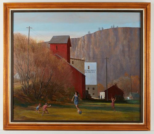 Paul Kramer Painting Mill Landscape