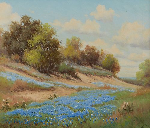 Palmer Chrisman Landscape Oil on Canvas Painting