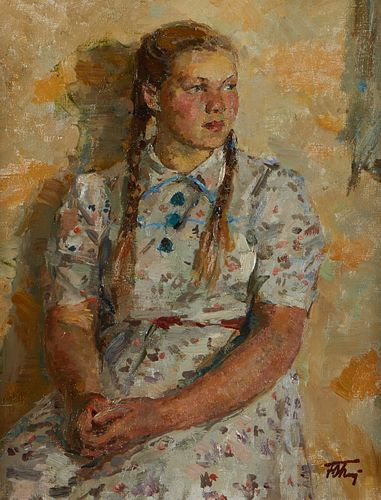 Yuri Podlyaski "Zhenya" Portrait Painting