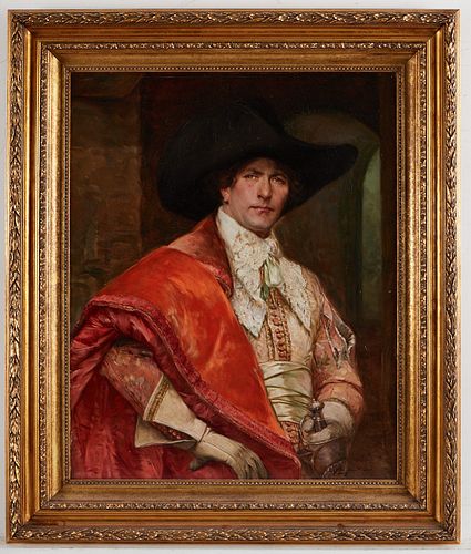 Alex de Andreis Cavalier Portrait Painting