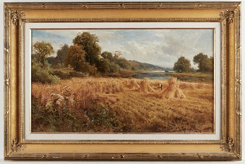 John Horace Hooper "Harvest Time" Landscape
