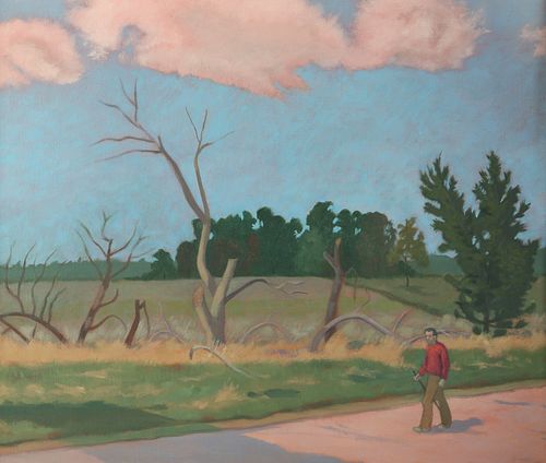 Gibson Byrd "Broken Trees" Oil Painting