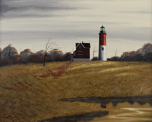 Thomas Kerry "Lighthouse" Acrylic on Canvas