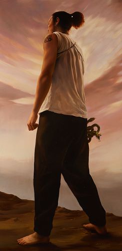 Park Min-Joon "Warrior" Oil on Canvas 2004