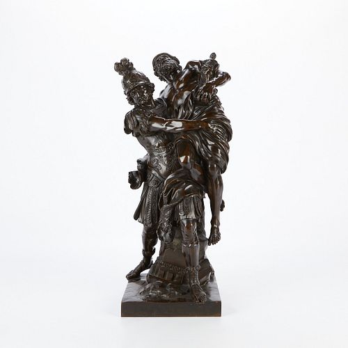 Ferdinand Barbedienne Bronze Sculpture of Aeneas