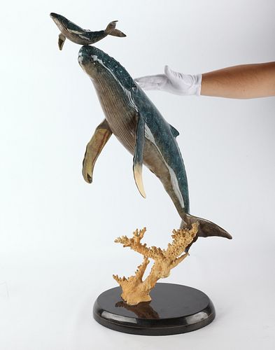 Robert Wyland "Genesis" Whale Sculpture