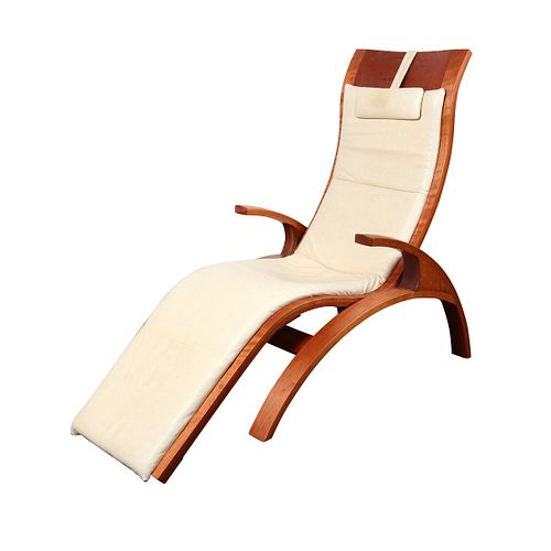 Thomas Moser White Leather Chaise
