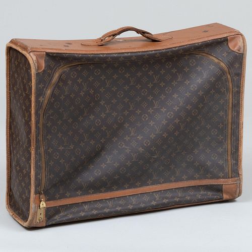 The French Company Louis Vuitton Monogrammed Canvas and Leather Large Travel Case