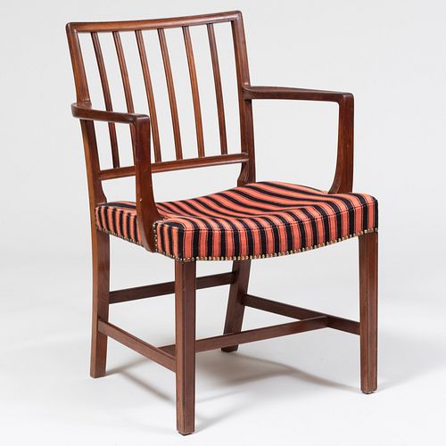 Jacob Kjaer Cuban Mahogany 'Paris' Arm Chair