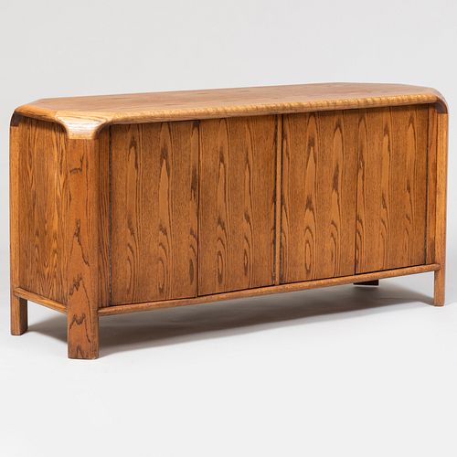 Oak Credenza, Attributed to Lou Hodges 