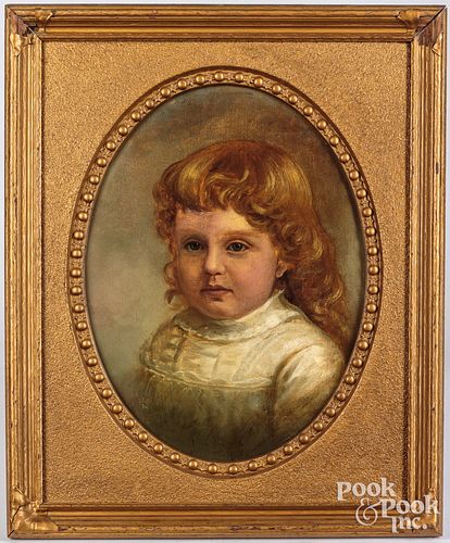 Oil on canvas portrait of Stuart Smith, 19th c.