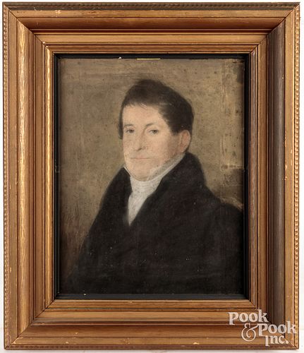 Pastel portrait of a gentleman, 19th c.