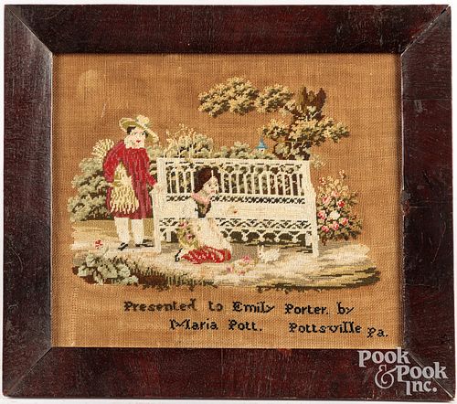 Pottsville, Pennsylvania wool embroidery