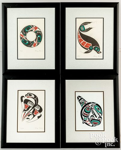 Four Native American prints