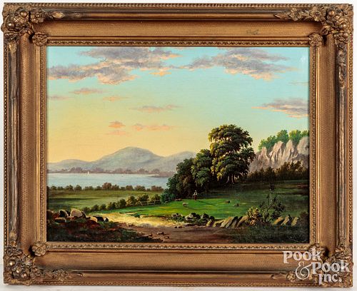 Oil on canvas luminous landscape