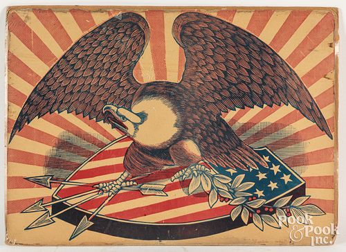 Printed patriotic poster, early 20th c.