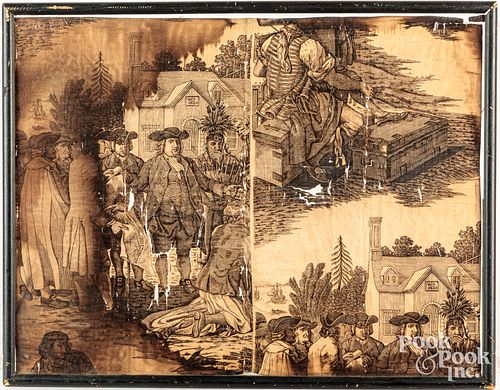 Engraved William Penn handkerchief