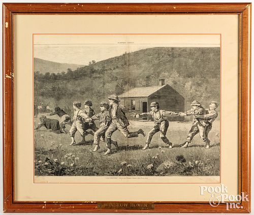 Harpers Weekly print, after Winslow Homer