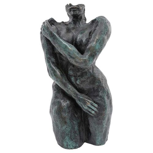 ELISA AGAMI, Y ahora qué..., Firmada, Escultura en bronce 6 / 8, 45 x 23 x 17 cm