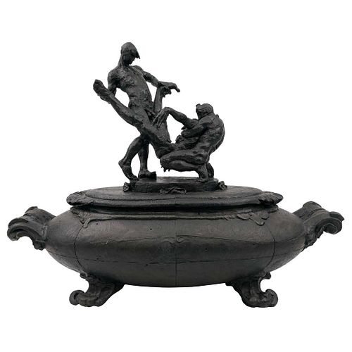 JAVIER MARÍN, Sin título, Firmada y fechada México 2012 y 1 - IV - 12, Escultura en bronce, 58 x 166 x 66 cm, Piezas:2,Copia de recibo