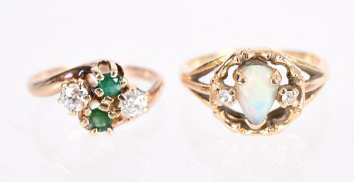 Two Vintage Gold Rings
