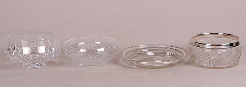 Four Pieces of Cut Glass Tableware