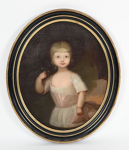 Portrait of a Young Girl, Oil on Canvas