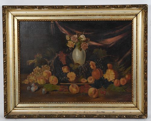 American School, Large Still life with fruit