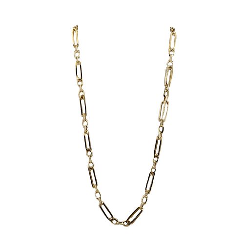 Modern 14k Gold Chain Necklace