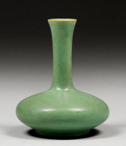 Teco Pottery Matte Green Vase c1910